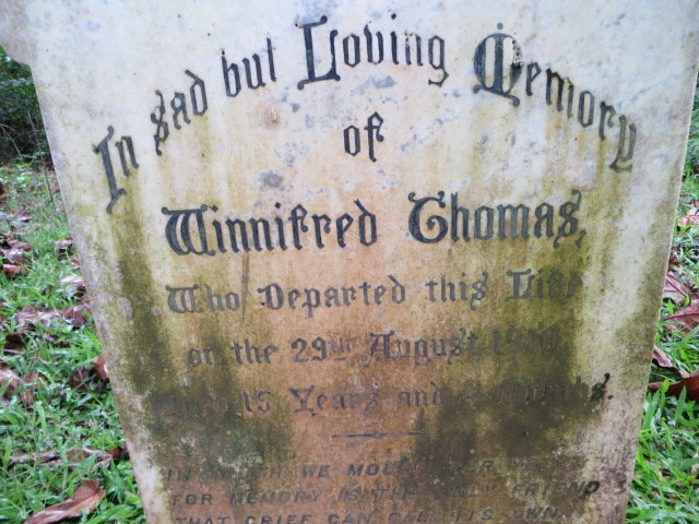 THOMAS Winnifred -1910
