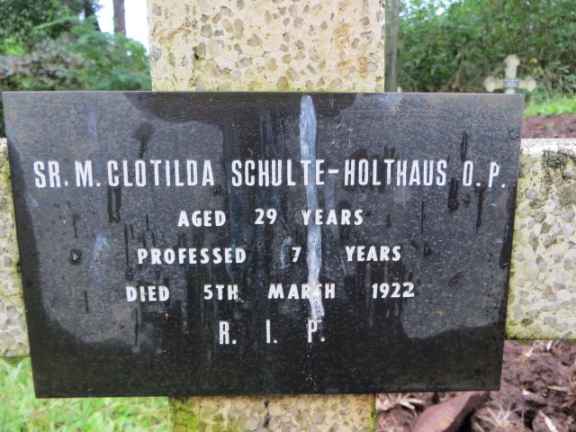 HOLTHAUS Clotilda, SCHULTE -1922