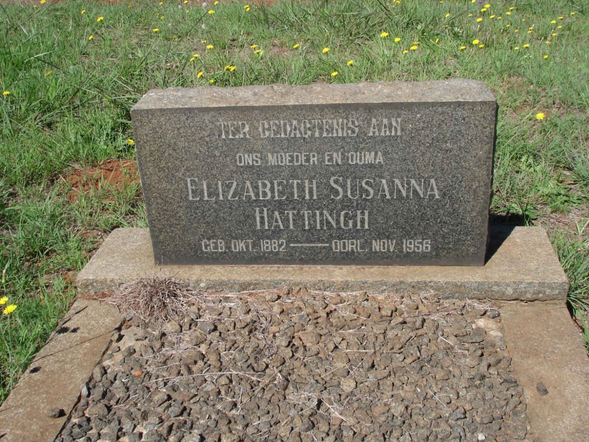 HATTINGH Elizabeth Susanna 1882-1956