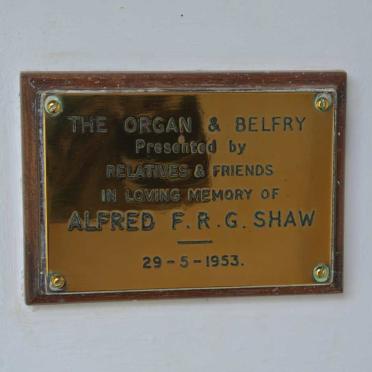 SHAW Alfred F.R.G.