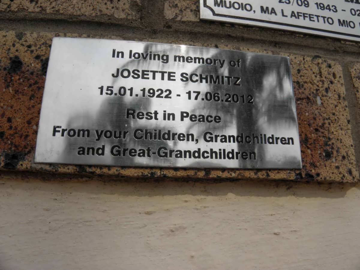 SCHMITZ Josette 1922-2012