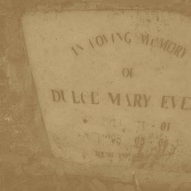 EVERT Dulce Mary 1901-2006