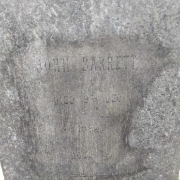 BARRETT John -1894