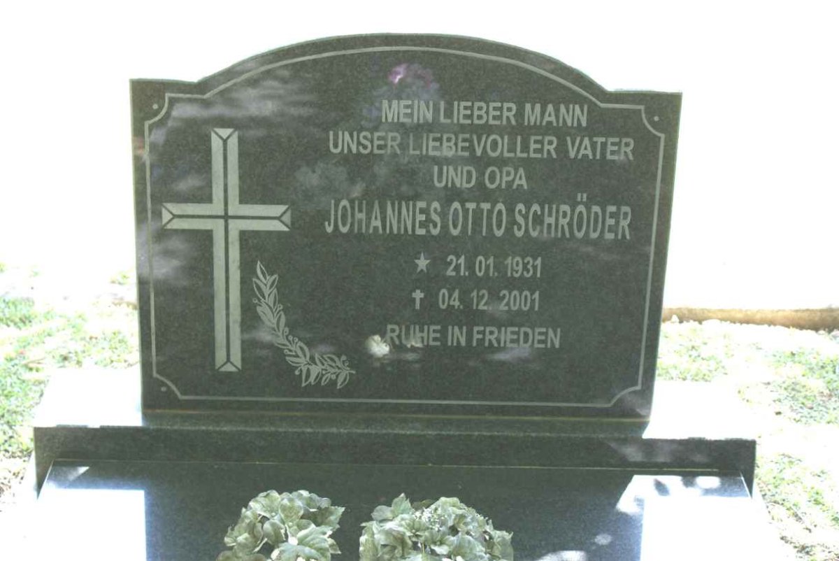 SCHRODER Johannes Otto 1931-2001