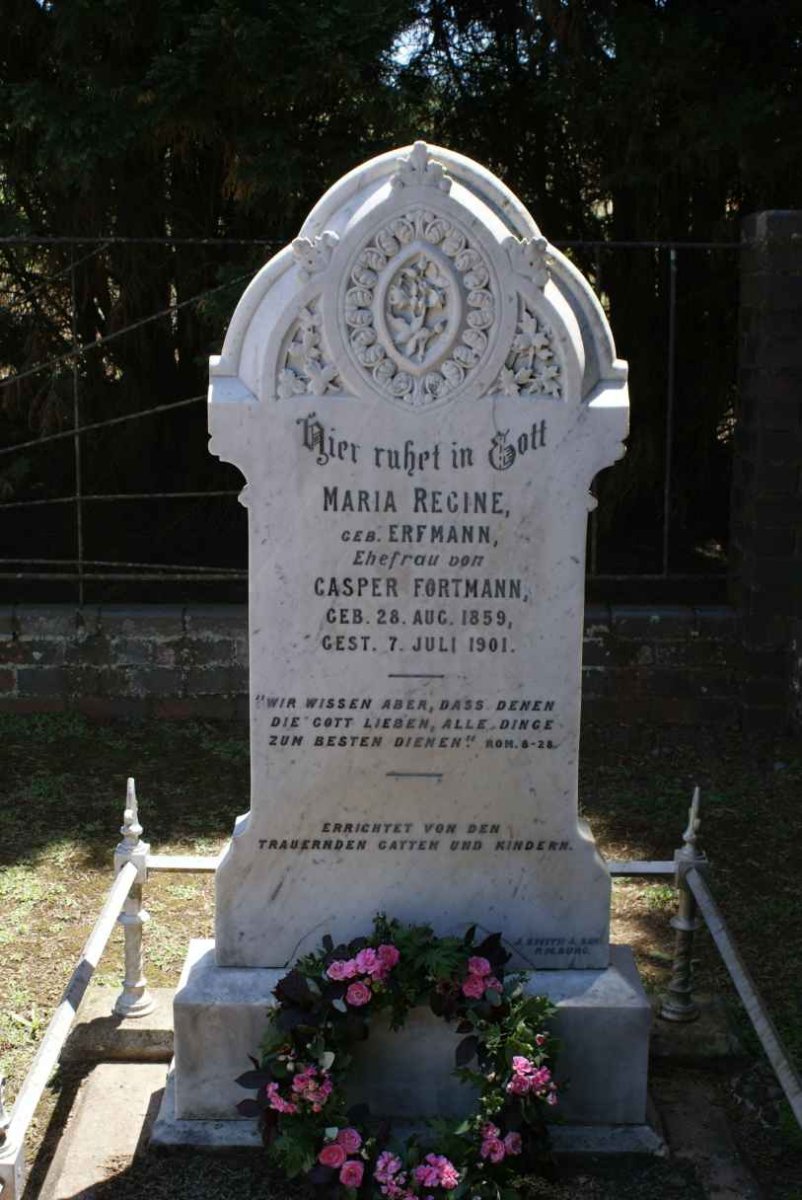 FORTMANN Maria Regine nee ERFMANN 1859-1901