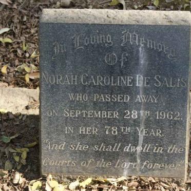 SALIS Norah Caroline, de -1962