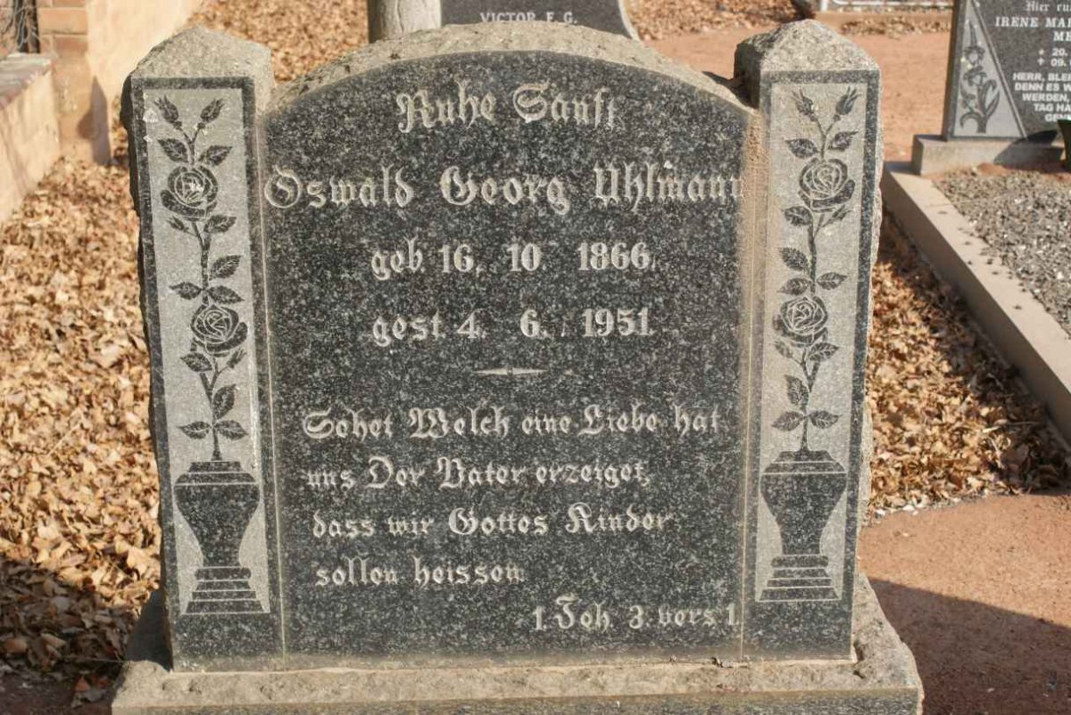 UHLMANN Oswald George 1866-1951
