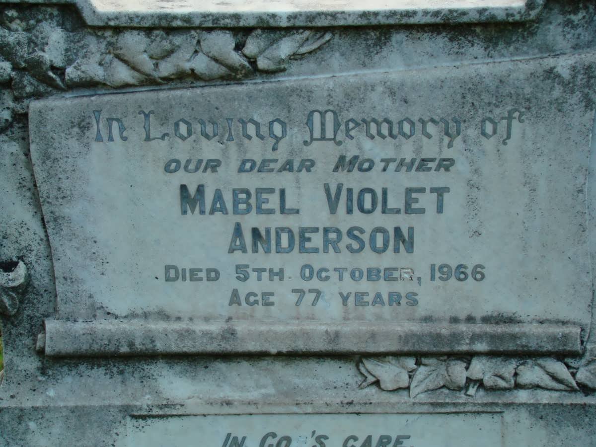 ANDERSON Mabel Violet -1966