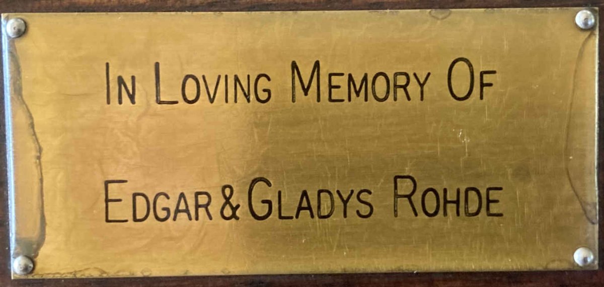 ROHDE Edgar & Gladys