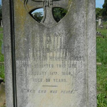BARRETT Mary -1886