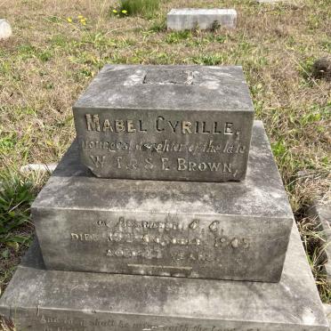 BROWN Mabel Cyrille -1905