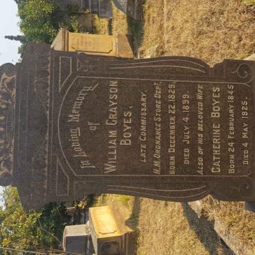 BOYES William Grayson 1829-1899 &amp; Catherine 1845-1925