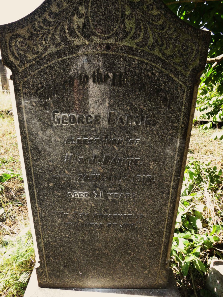 BAIKIE George -1918