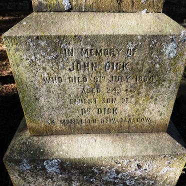 DICK John -1884