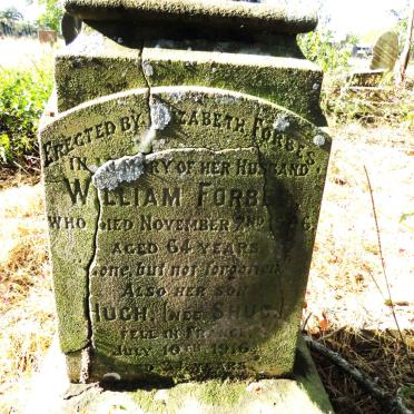 FORBES William -1906 :: FORBES Hugh -1916