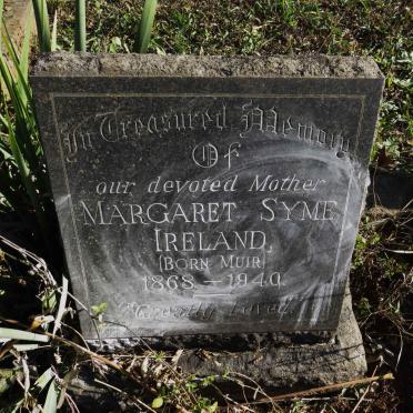 IRELAND Margaret Syme nee MUIR 1868-1940