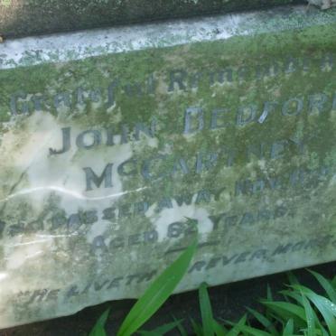 McCARTNEY John Bedford -1938