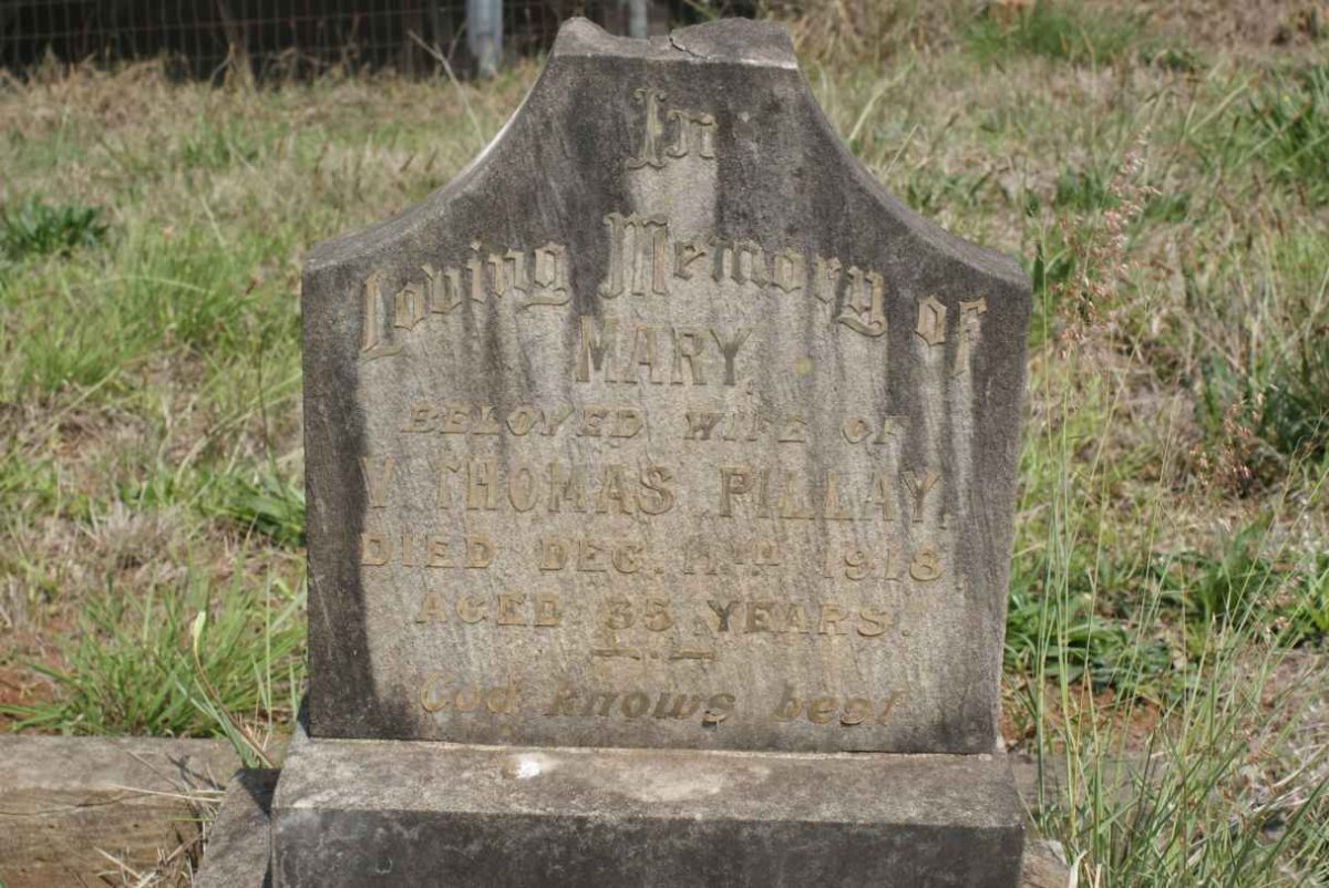 PILLAY Mary -1918