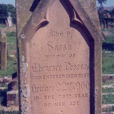 PEARSE Sarah -1900