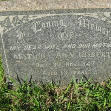 ROBERTS Matilda Ann -1947