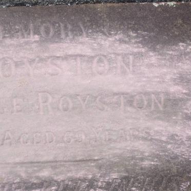 ROYSTON Mary E. -1888