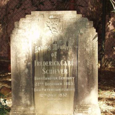 SCHIEVER Frederick Carl 1863-1932