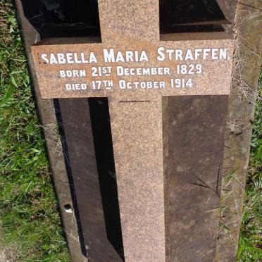 STRAFFEN Richard Wilson -186? &amp; Isabella Maria 1829-1914