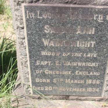 WAINWRIGHT Sarah Ann 1856-1934