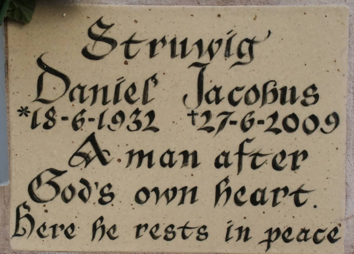 STRUWIG Daniel Jacobus 1932-2009