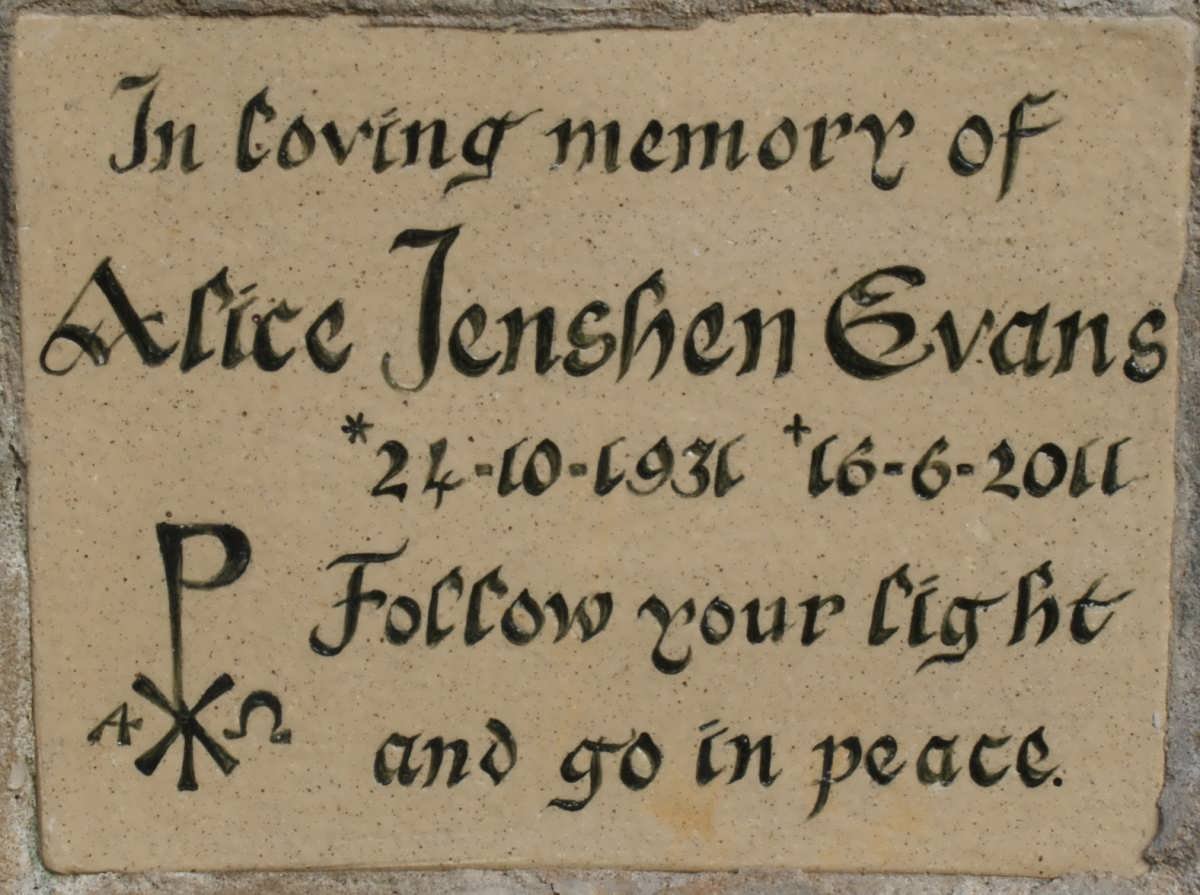 EVANS Alice Jenshen 1931-2011