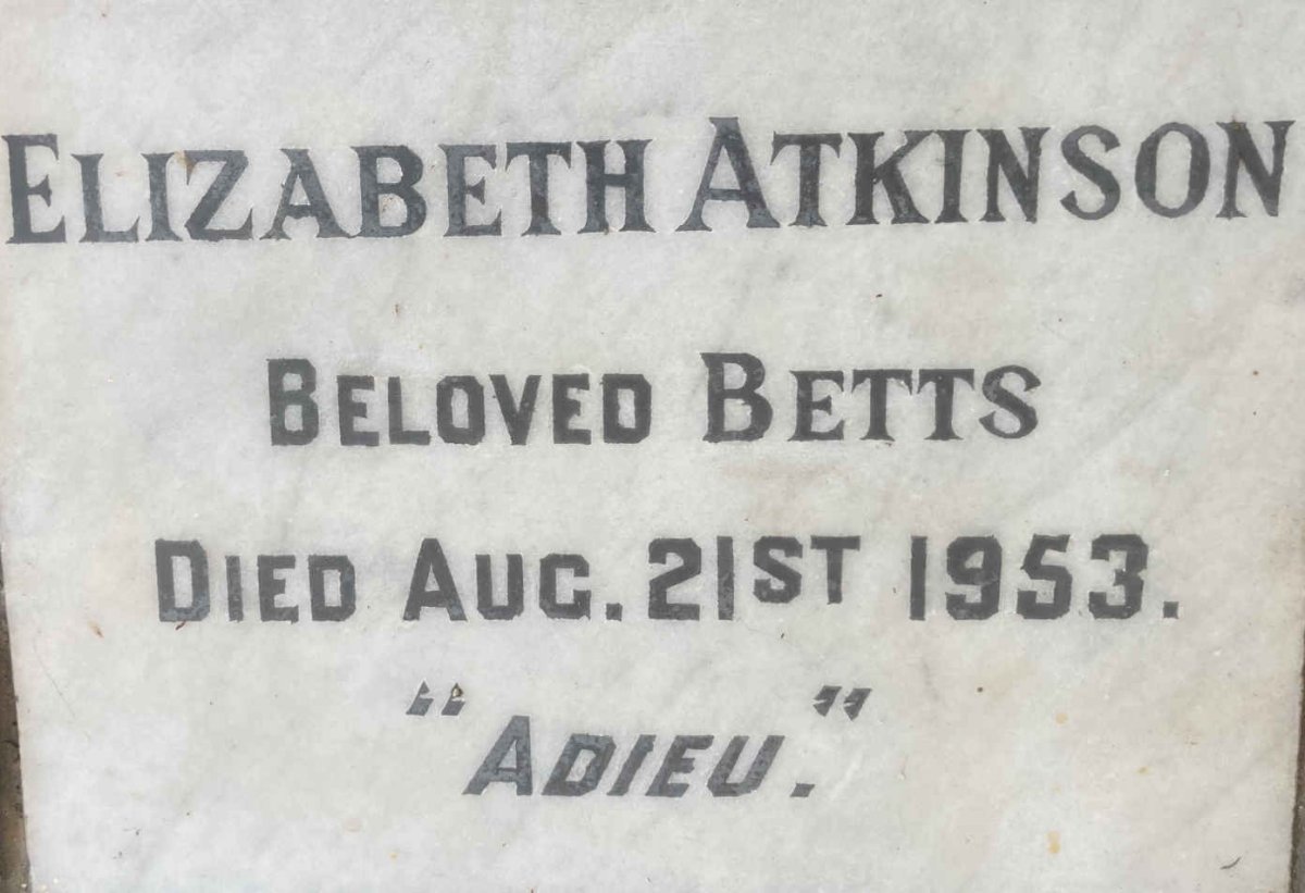ATKINSON Elizabeth -1963