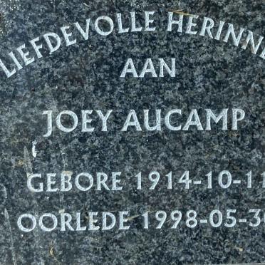 AUCAMP Joey 1914-1998