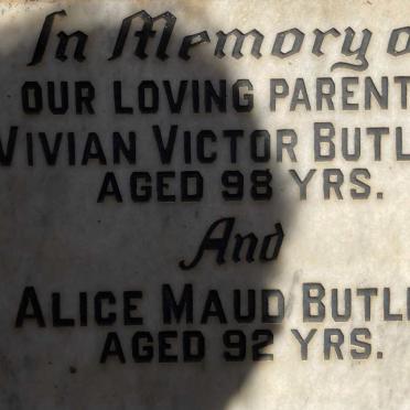 BUTLER Vivian Victor & Alice Maud