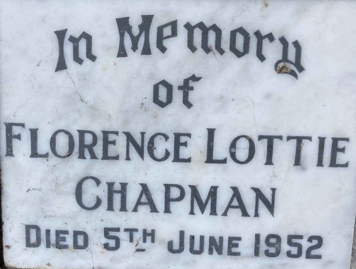 CHAPMAN Florence Lottie -1952