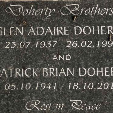 DOHERTY Glen Adaire 1937-1994 :: DOHERTY Patrick Brian 1941-2014