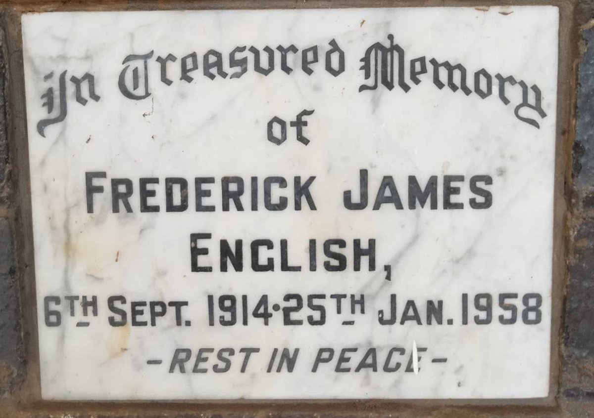 ENGLISH Frederick James 1914-1958