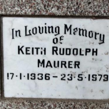 MAURER Keith Rudolph 1936-1979
