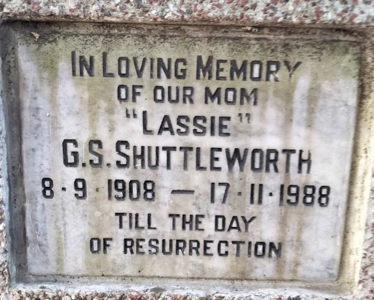 SHUTTLEWORTH G.S. 1908-1988