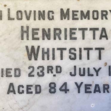 WHITSITT Henrietta -1970