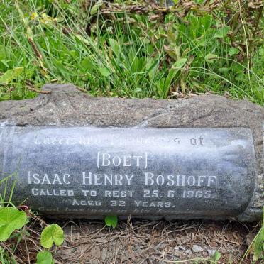 BOSHOFF Isaac Henry -1965