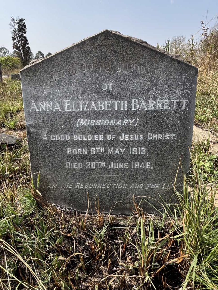 BARRETT Anna Elizabeth 1913-1946