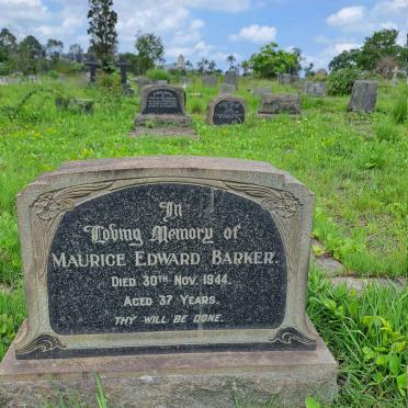 BARKER Maurice Edward -1944