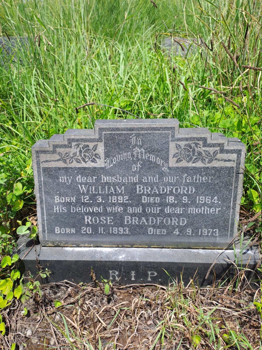 BRADFORD William 1892-1964 & Rose 1893-1973