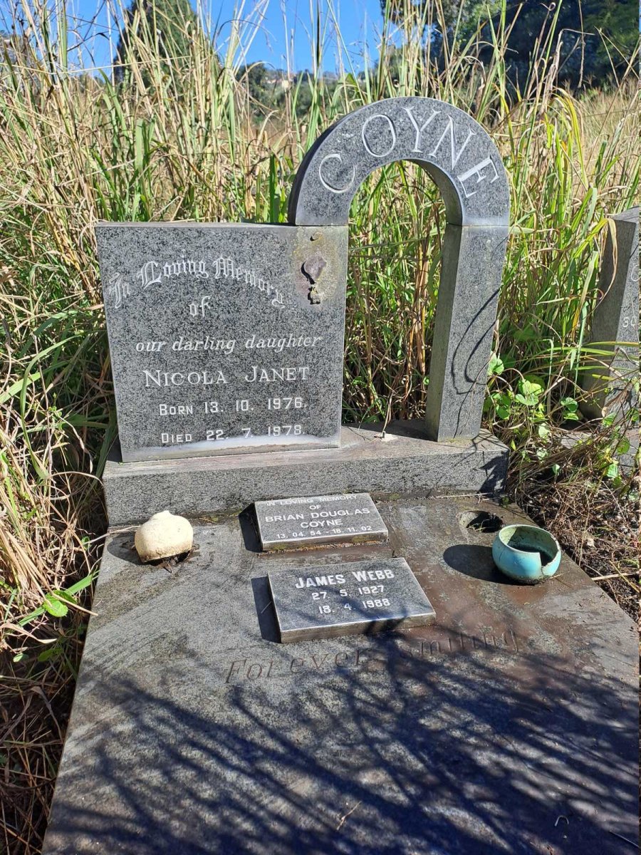 COYNE Brian Douglas 1954-2002 :: COYNE Nicola Janet 1976-1978 :: WEBB James 1927-1988 _1
