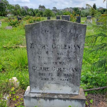 COLEMAN Harry -1971 & Clare -1993
