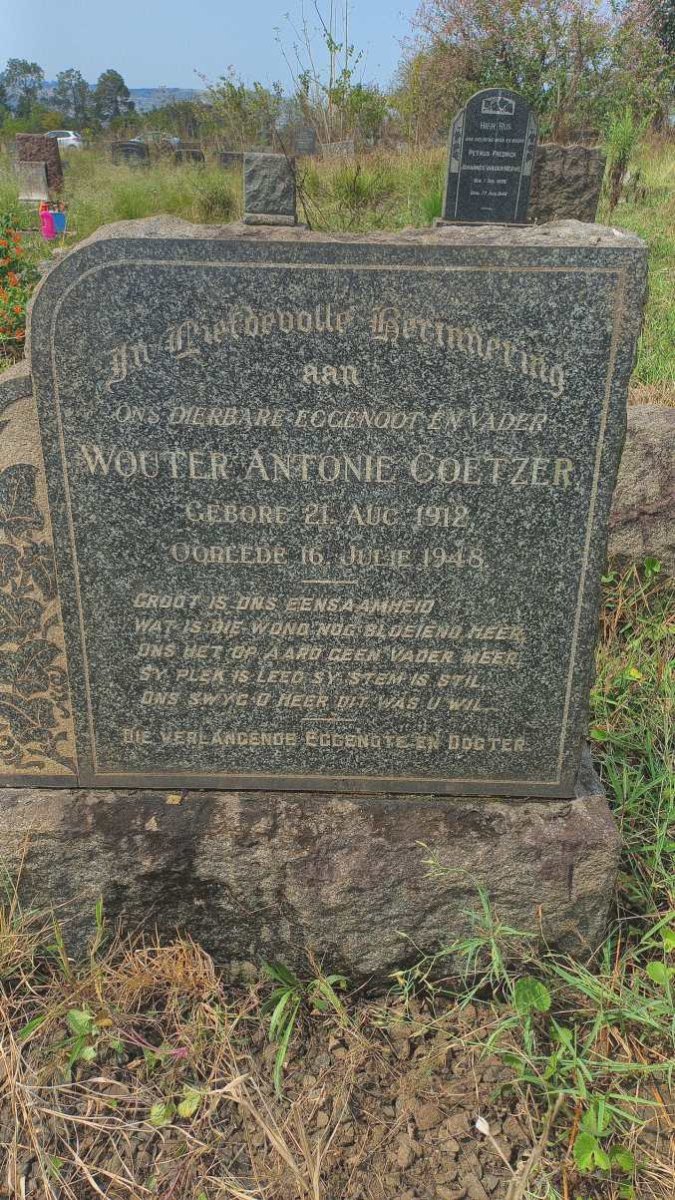 COETZER Wouter Antonie 1912-1948