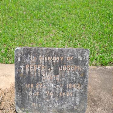 DAVID Frederick Joseph -1943