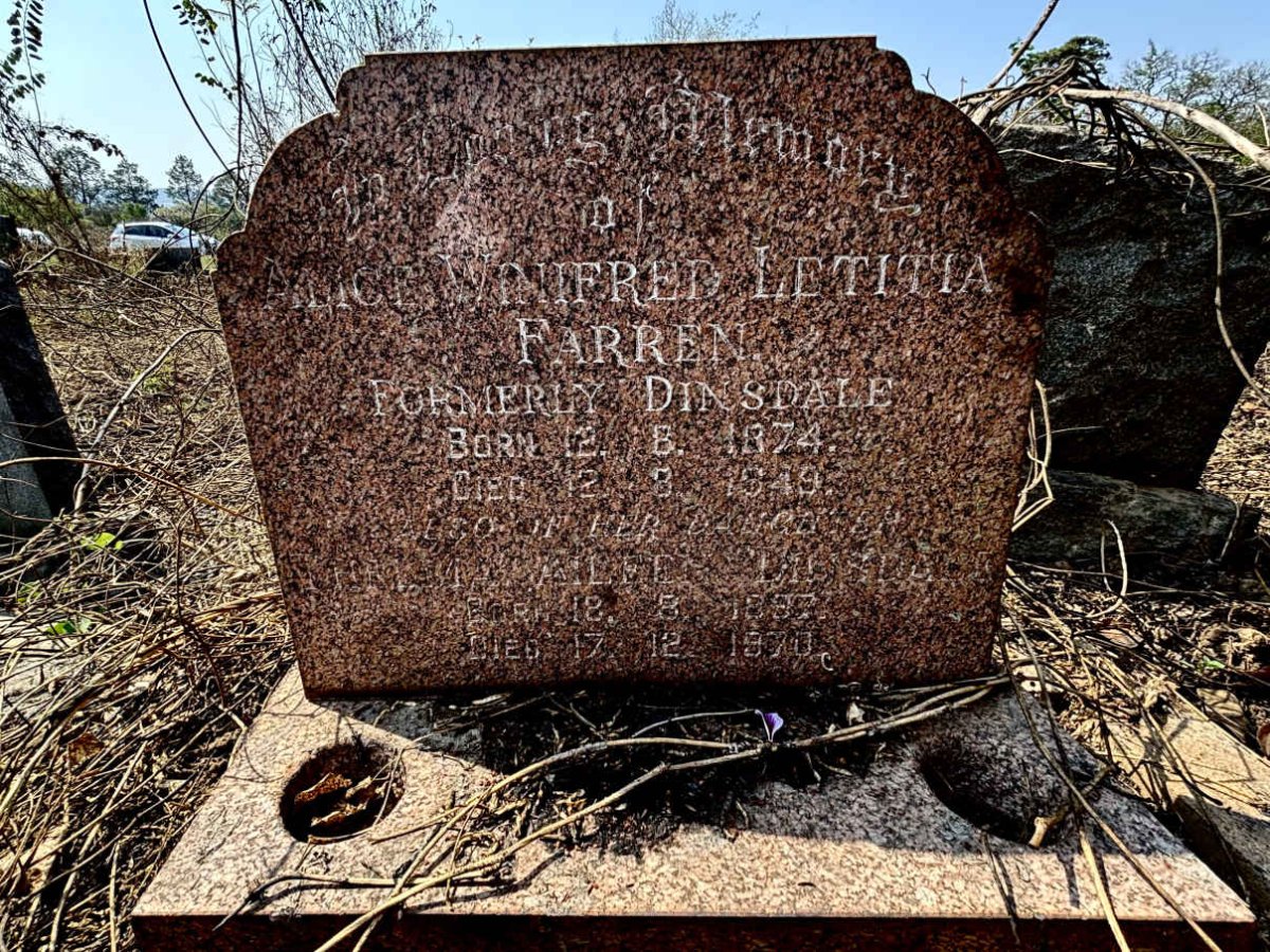 FARREN Alice Winifred Letitia formerly DINSDALE 1874-1949 :: DINSDALE Thelma Aileen 1897-1970  