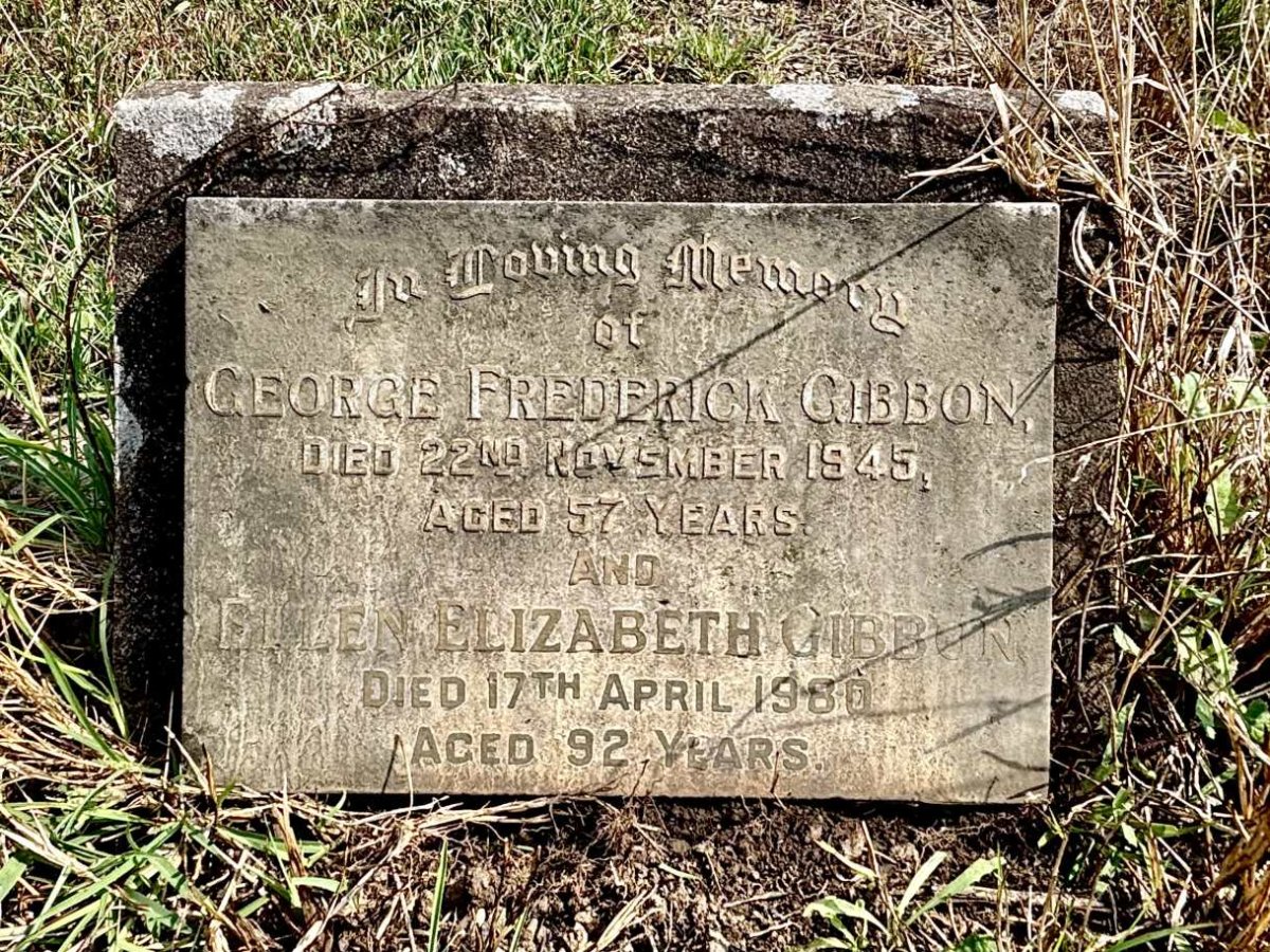 GIBBON George Frederick -1945 & Ellen Elizabeth -1980