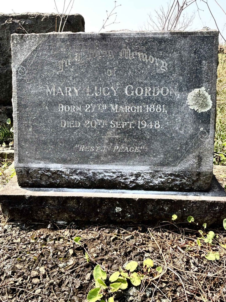 GORDON Mary Lucy 1881-1948